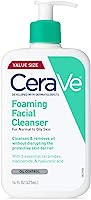 CeraVe Foaming Facial Cleanser | Daily Face Wash for Oily Skin with Hyaluronic Acid, Ceramides, and Niacinamide|...